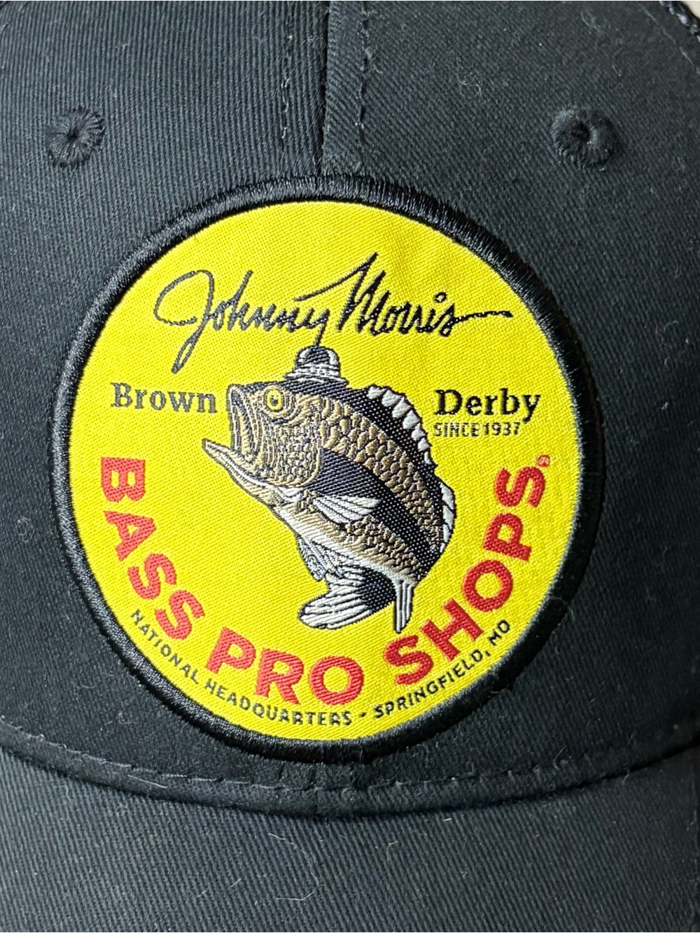 Bass Pro Shops Johnny Morris Brown Derby Trucker Hat